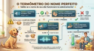 Um passo a passo simples para testar se o nome do seu cão vai ajudar ou atrapalhar nos treinos diários.