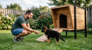 Usar técnicas de reforço positivo garante que o animal crie uma relação de confiança com o novo espaço.