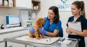 A avaliação prévia do veterinário é indispensável antes de aplicar a vacina para cachorro filhote de 45 dias.