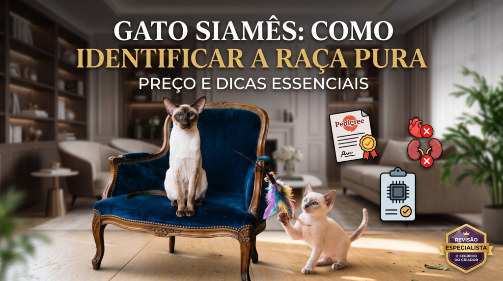 Gato Siamês: Como Identificar a Raça Pura, Preço e Dicas