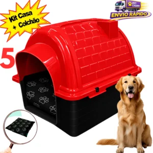Casinha de cachorro ideal para manter em lugares internos da casa.