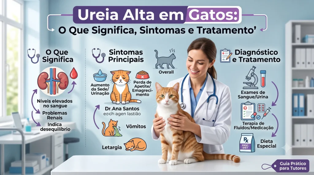 Ureia Alta em Gatos: O Que Significa, Sintomas e Tratamento