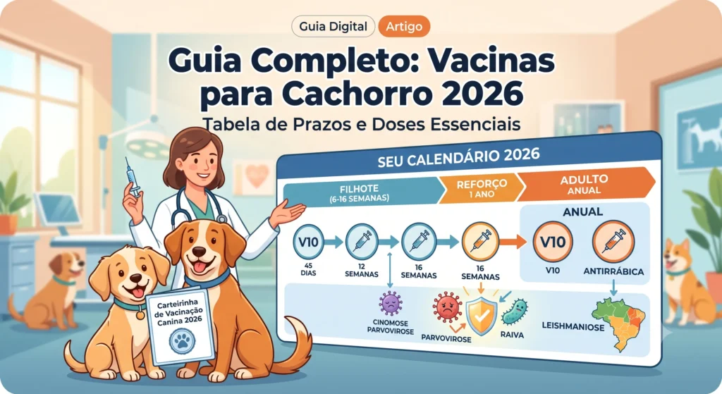 Vacinas para Cachorro: Guia, Tabela e Prazos 2026