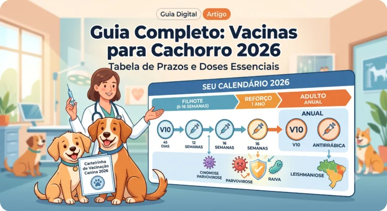 Vacinas para Cachorro: Guia, Tabela e Prazos 2026