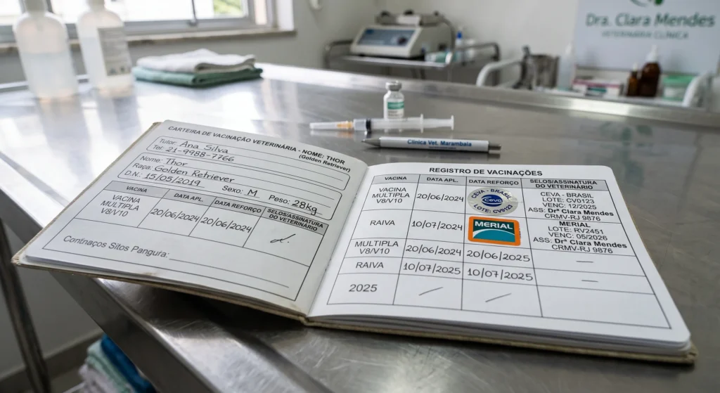 Acompanhar as datas corretas na tabela de vacinas para cachorro adulto garante eficácia da imunidade.