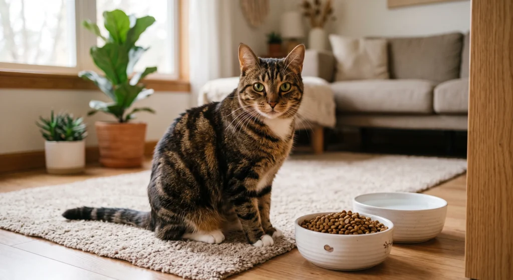 Escolher a melhor ração para gato castrado exige atenção aos ingredientes para evitar problemas renais e excesso de peso.